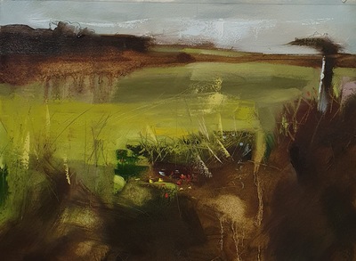 Erinclare Scrutton
Loch Ryan Hideout I
oil on oil paper 34 x 24 cm
£510