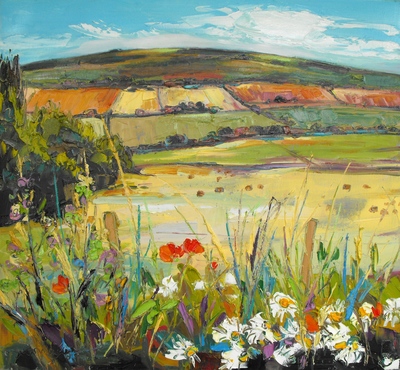 Judith I Bridgland
Flowers in Hedgerow by Rolling Hills
oil on linen
60 x 66 cms
£3200