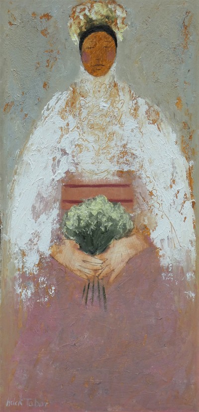 Spring Bride 2
Oil on board  48 x 24 cms
£950