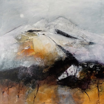 Landforms Scottish Borders
acrylic on canvas  80 x 80 cms
£2500
