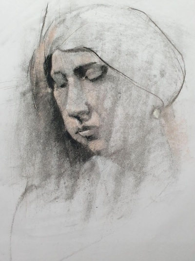 Contemplation
Charcoal and Pastel on Paper 41 x 31 cm
£320