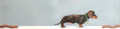 Susan Hutchison
The Missing Link
Oil on canvas  20 x 80 cms  
£1,200