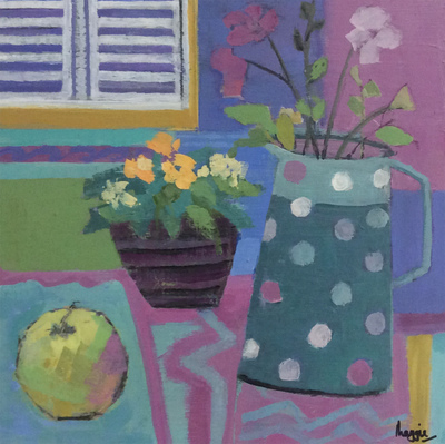 Maggie Robinson MAFA
Time for Home 
Acrylic on wood  38 x 38 cms 
SOLD