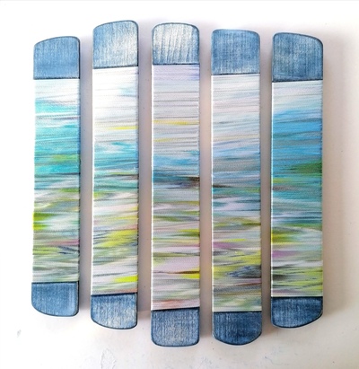 Helena Emmans 
Late September 
Hand dyed thread  41 x 45 cms
SOLD