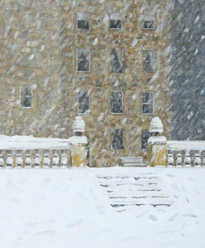 Katherine Cowtan
Blizzard at the Castle
Oil on canvas  30 x 24 cms
SOLD