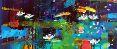 Francis Boag
New Pond, Ury 1
Acrylic on board  20 x 50 cms
£1600
SOLD