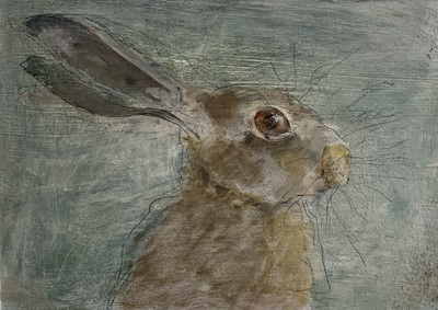 Joyce Gunn Cairns
Spring Hare
oil on board 20 x 29 cm
£395
