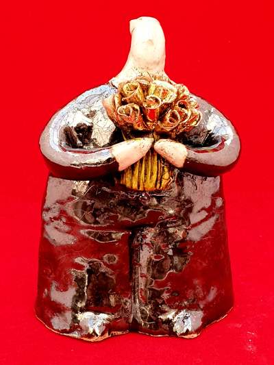 Ludmilla Kosmina 
Little Man in Love
Porcelain H10 cms
£70