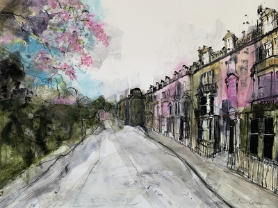 Belgrave Crescent
acrylic and mixed media  49 x 62 cms
£795