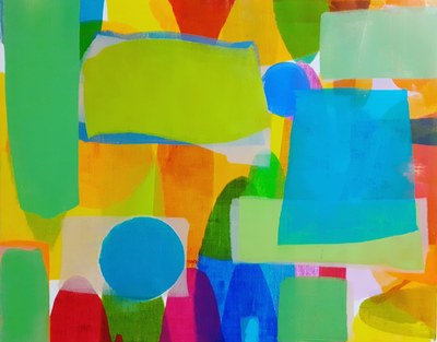 Rowena Comrie
Puzzler
Oil on linen  69 x 83 cms
£1950