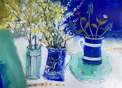 Jane Askey
Willow Pattern and Spring Blossom
mixed media 30 x 42 cm
£495