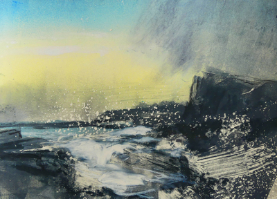 Liz Myhill
Wild Shoreline II
Mixed media on paper  20 x 28 cms
£380
