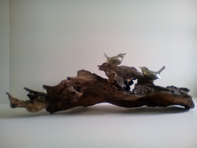 David White
Chatting
Driftwood and Pewter   h20cms
£380