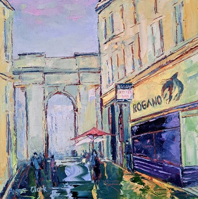 Angus Clark
The Rogano, Royal Exchange Place Glasgow
oil on canvas 30 x 30 cm
£495
SOLD
