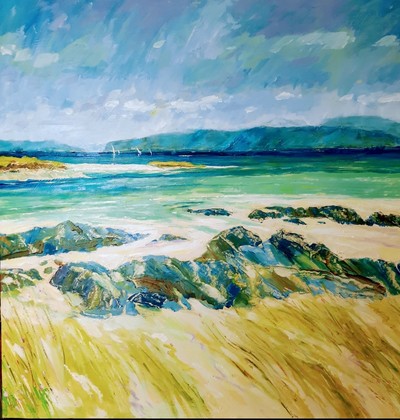 Angus Clark
North Beach, Iona and Mull
Oil  60 x 60 cms
£500
SOLD