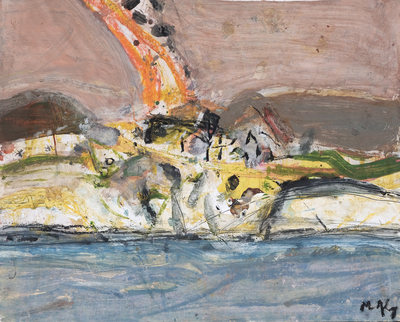 Sandy Murphy RGI PAI
Hillside Fire 
11 x 14 ins acrylic 
£975
SOLD