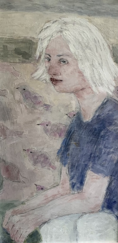 Birdwoman
oil on board 68 x 39
£690