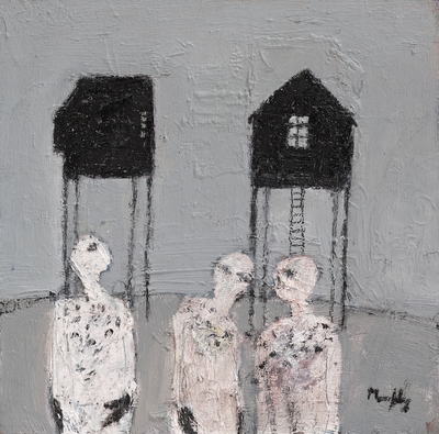 Sandy Murphy RGI PAI
The Street of the Dead 
8 x 8 ins oil on board 
£800
SOLD