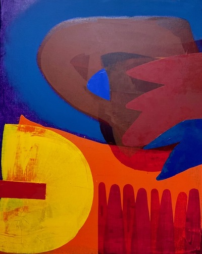 Rowena Comrie
Glastonbury. Not
Oil on linen  100 x 80 cms
£2200