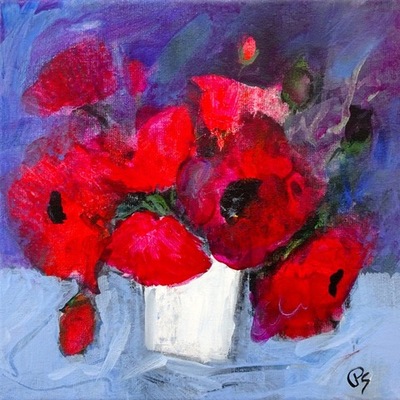 Patricia Sadler
Poppies from the Garden
Acrylic on canvas
20 x 20 cms
SOLD
