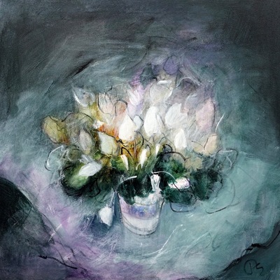 Patricia Sadler
White Cyclamen
Acrylic on canvas 50 x 50 cms
SOLD