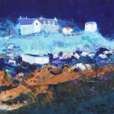 Nicole Stevenson 
Night Fishing, Harris
Oil  35 x 35 cms
SOLD