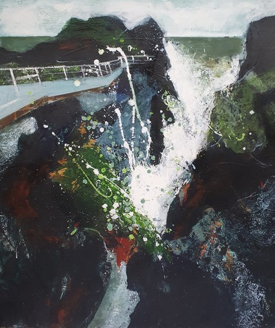 Dashers Den - Portpatrick
mixed media on mountboard 67 x 60 cm
SOLD