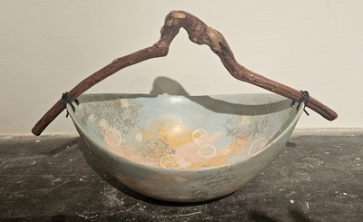 Anne Morrison
Rock Pool Bowl
ceramic and driftwood
£190
SOLD