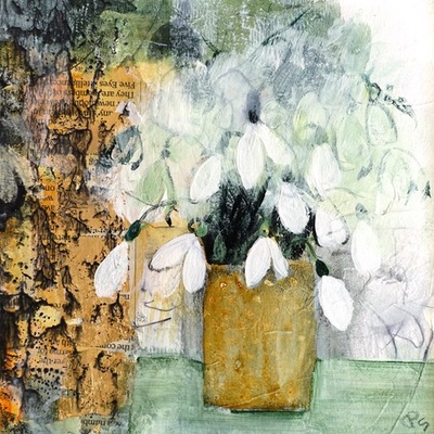 Patricia Sadler
Snowdrops
Mixed media  16 x 16 cms
£275 (unframed)9
