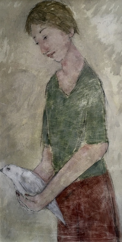 Joyce Gunn Cairns
Wounded Dove
Oil on board  84 x 48 cms
£825
SOLD