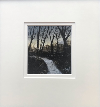 Sandra Moffat 
Light Play II
Mixed media  15 x 13 cms (37 x 34 cms framed)
£400