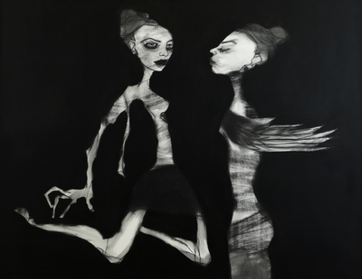 Stealing Me
oil and wax pastel on Canson paper
62 x 80 cms
£2450