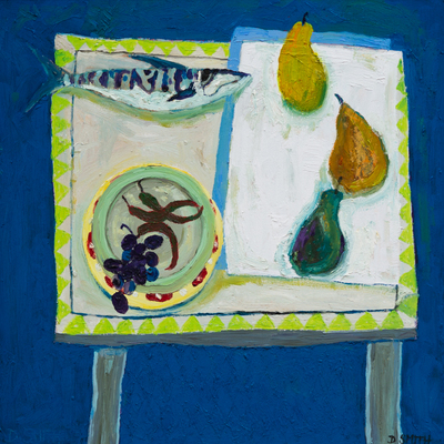 David Smith RSW
The Grey Table
Oil on canvas  40 x 40 cms
£1600