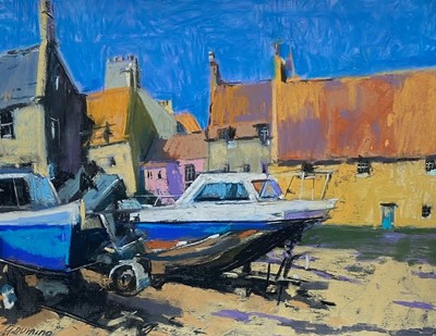 Geraldine Durning
St Monans Little Boats 
pastel on sanded paper 23 x 31 cm
£430
