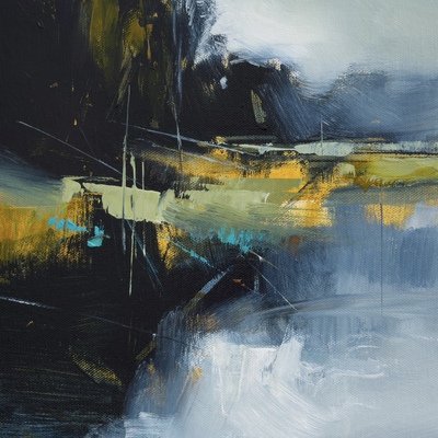 Al Bell
River's Tale
oil on canvas panel 25 x 25 cm		
£350