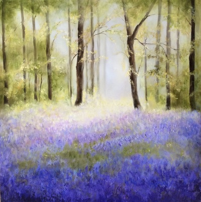 Bluebell Wood in Spring
oil on panel  40 x 40 cm
£850