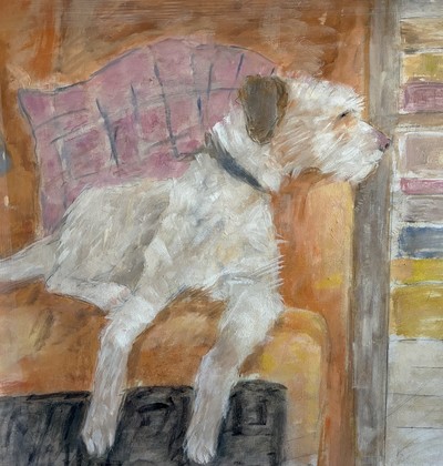 Joyce Gunn Cairns
Wee Pal
oil on board 52 x 57 cm
£950