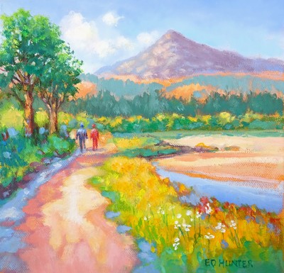 Ed Hunter
Fisherman's Walk, Brodick
oil on canvas 20 x 20 cm
SOLD