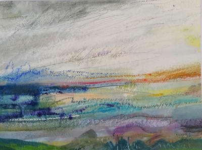 Helena Emmans 
Sweeping Autumn Shores
Mixed media  24 x 31 cms
£270