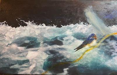 Dawnne McGeachy
At Sea
mixed media on canvas 46 x 71 cm
£700