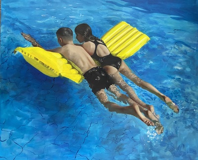 Yellow Lilo
oil on canvas 58 x 72 cm
£1800