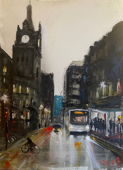 Hope Street 
watercolour  40 x 30 cm  
£550
SOLD