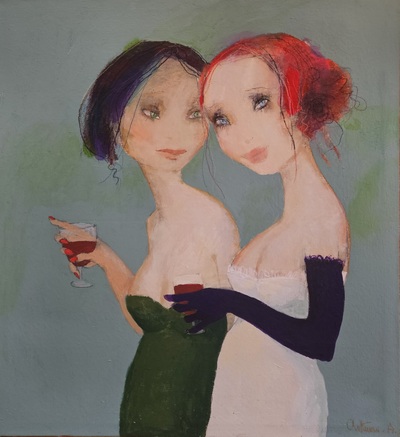 Wedding Belles
acrylic on canvas  100 x 90 cm
£1800