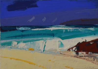 Marion Thomson
Harris Sea Storm
Oil on board 13 x 18 cms 
£460