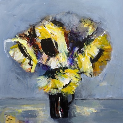 Patricia Sadler
Sunflowers
Acrylic on canvas 50 x 50 cms
£1450