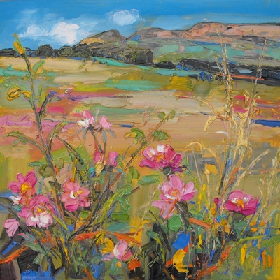 Judith I Bridgland
Dog Roses, Blane Valley
oil on linen
50 x 50 cms
SOLD