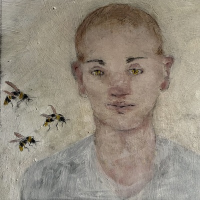Joyce Gunn Cairns
Bee Kind
oil on board 30 x 30 cm
£650