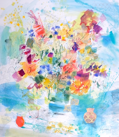 Jenny Matthews
Borders Flowers
Watercolour  75 x 65 cms
£2150