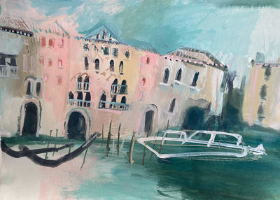 Jane Askey
Speeding Past
mixed media on paper 30 x 42 cm	
£695