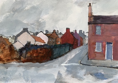 Castle Street, Dunbar
acrylic and mixed media  19 x 29 cms
£325